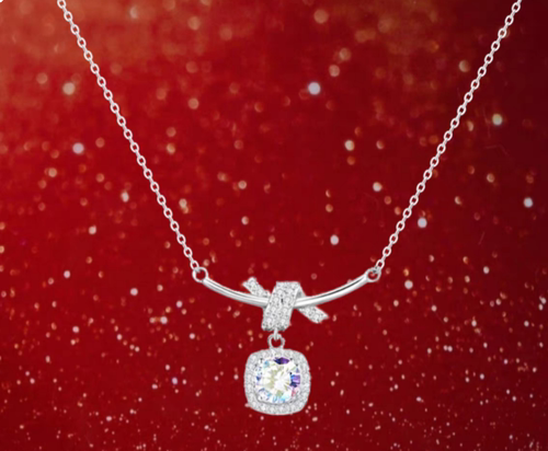 「糖霜星河」s999纯银项链女超闪轻奢小众精致送女友闺蜜生日礼物