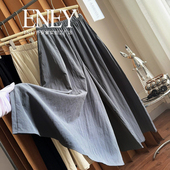 女夏裙裤 日系防晒大脚裤 8分裤 显瘦遮肉微胖阔腿裤 行走 空气薄款