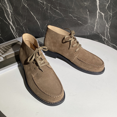 英伦高帮靴2025沙漠靴百搭