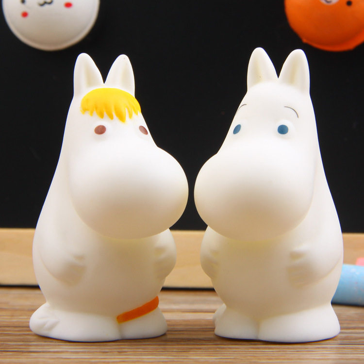 噜噜咪姆明一族河马q版手指玩偶微景观生态瓶植物造景公仔摆件