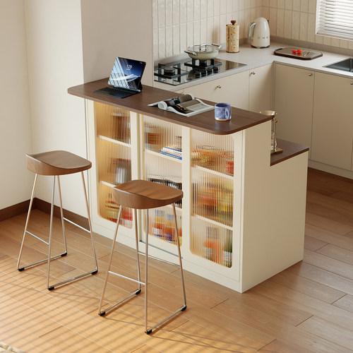 暧逸岛台餐桌一体多功能餐边柜