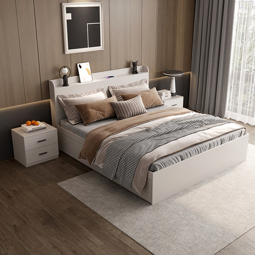 超大储物双人床可定制ENF级环保