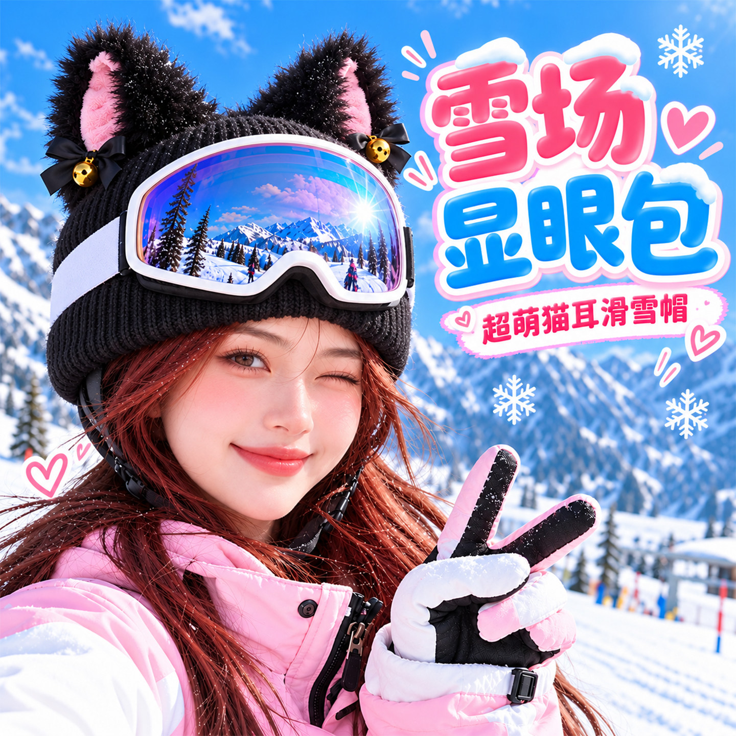 滑雪帽氛围感拉满！轻松出片！