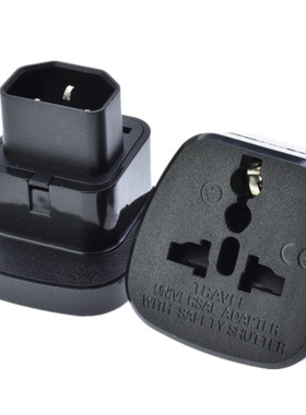 服务器IEC320-C14大面板万用转换插头带安全保护门电脑PDU UPS用