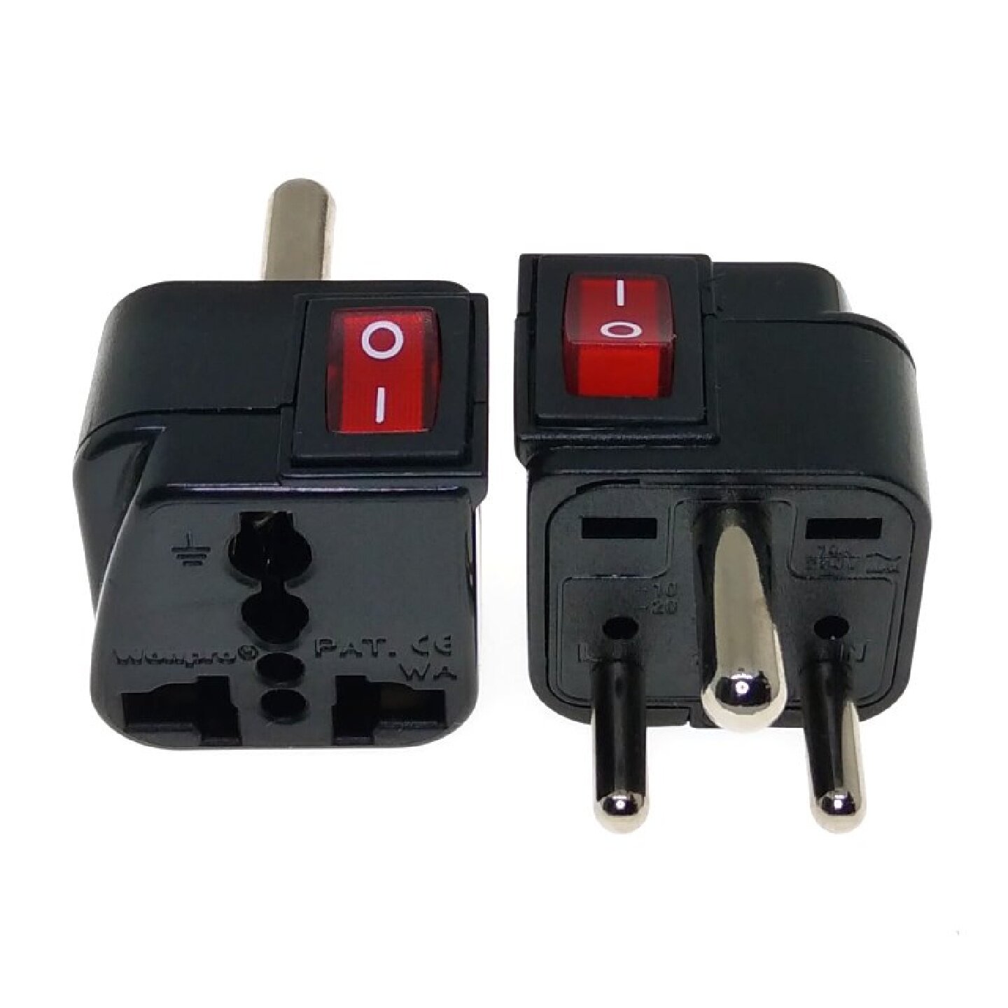 Wonpro稳不落带开关插座斯里兰卡新德里印度小南非标万用转换插头