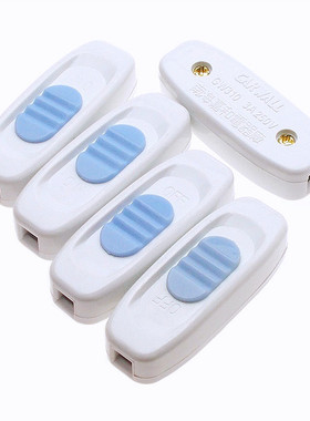 嘉和拨动式白色线上床头开关 小吊扇 台灯灯具中途开关 250V 3A