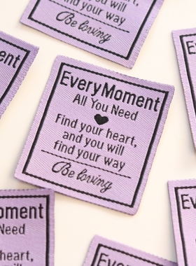 服装领标定做高端织唛布标定制衣服主唛测标唛头订做商标logo标签