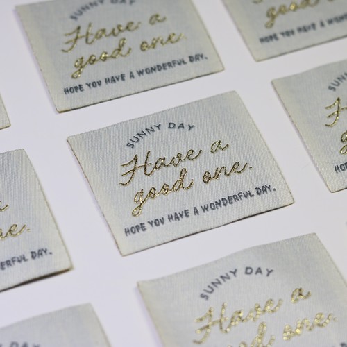 金丝布标织唛高品质商标现货