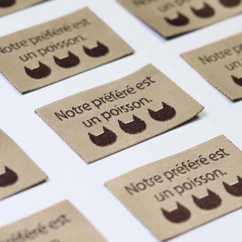 复古可爱猫咪织标织唛工厂现货