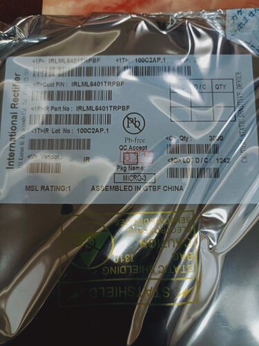 原装正品 IRLML6401TRPBF SOT-23 P沟道 -12V/-4.3A 贴片MOSFET管