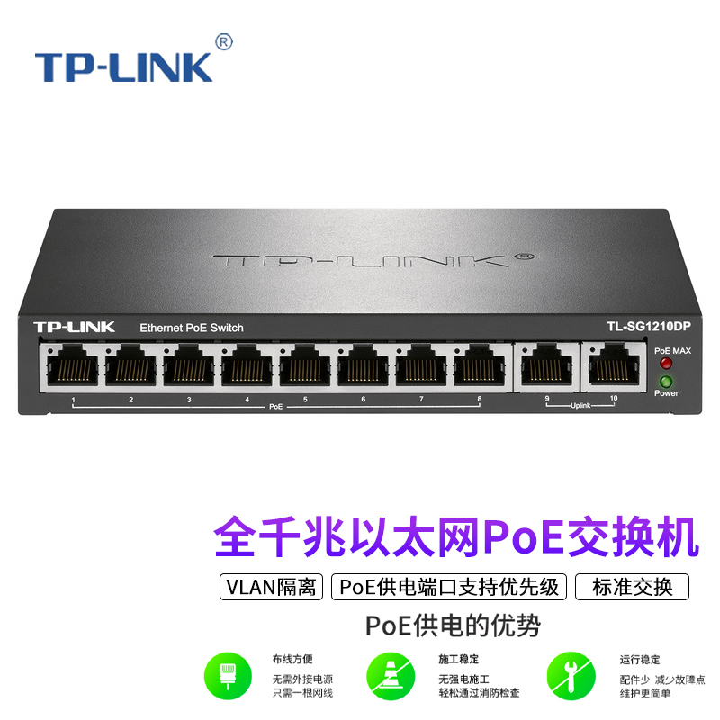 TP-LINK大功率全千兆VLAN网络
