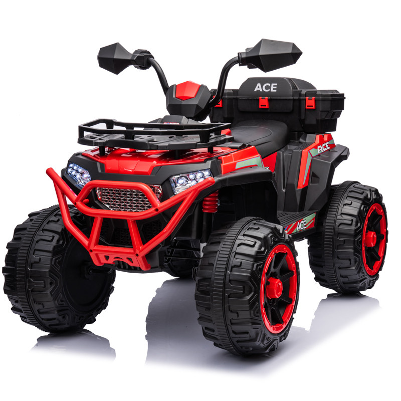 儿童沙滩摩托车电动可坐大人四驱越野摩托车4-10岁男孩四轮电动车