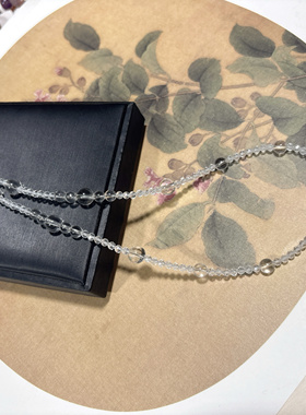 天然水晶多宝项链女款多色多宝水晶项链 同款项链