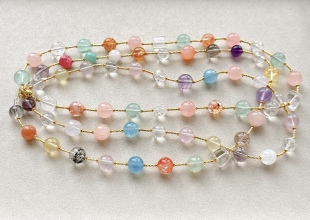 小清新水晶多宝饰品礼物10 时尚 12mm 女款 天然水晶多宝项链