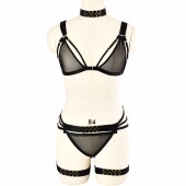 欧美性感丁字裤 辣妹腿环一体夜店绑带爵士舞配饰 女个性