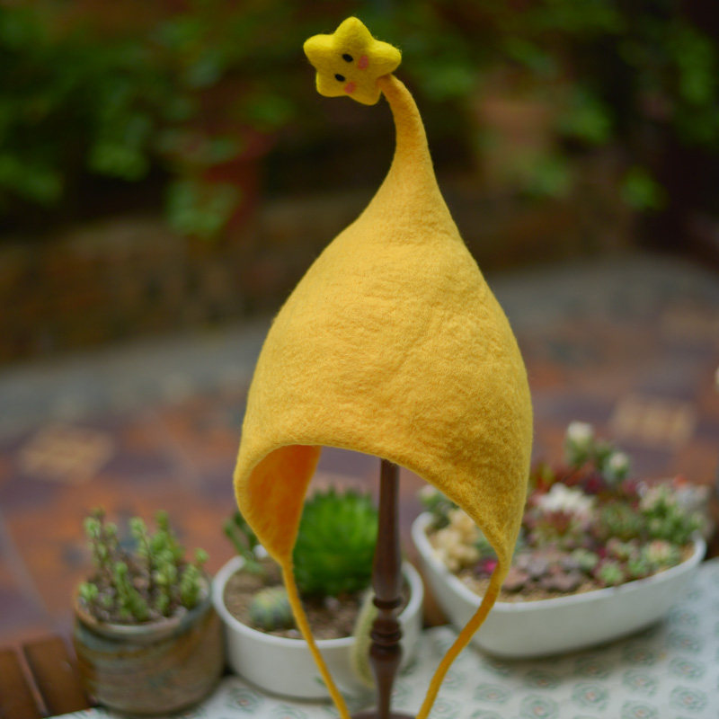 蘑菇梦羊毛毡手工定制成人儿童小星星可爱帽子遮耳万圣节精灵帽,服饰配件/皮带/帽子/围巾,帽子,淘宝优惠券,粉丝福利购,淘宝优惠卷