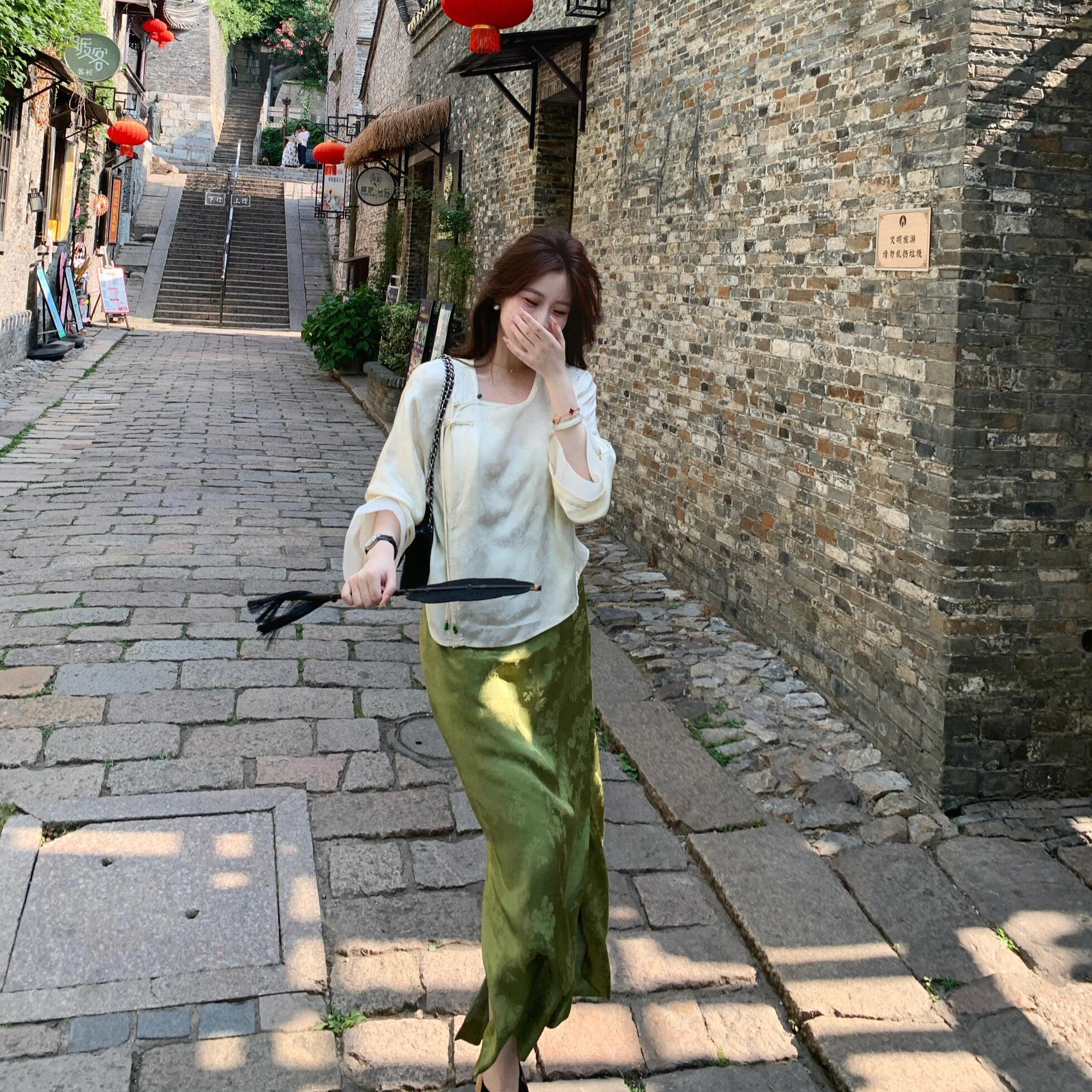 新中式国风时尚套装裙女夏秋穿搭