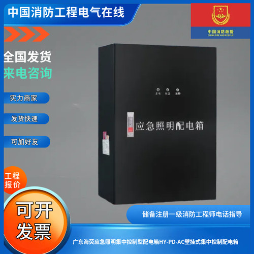 广东海荧应急照明集中控制型配电箱HY-PD-AC壁挂式集中控制配电箱