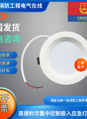 正品高德利华36v集中控制嵌入应急灯筒灯系列GD-ZFJC-E3W-612Q3