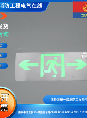 南京中消三代36v疏散指示灯CF-BLJC-1LROEII0.5W-L3102单面双向