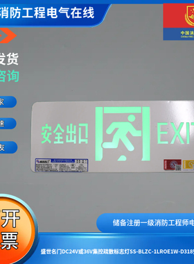 盛世名门DC24V或36V集控疏散标志灯SS-BLZC-1LROE1W-D318安全出口