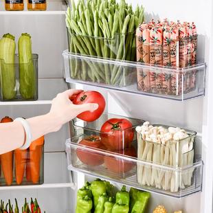 冰箱侧门收纳盒食品级保鲜盒家用分类置物盒透明果蔬收纳整理神器