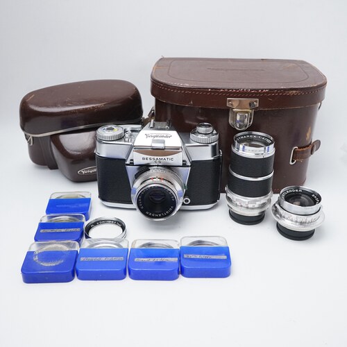 德国福伦达BESSAMATIC CS豪华版 DKL口35/50/135mm三镜头0.4 0.6m
