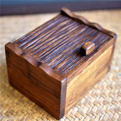 泰国实木首饰盒收纳盒异形带盖方形盒子日式 东南亚风格 名片盒进口