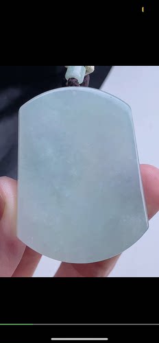 53.4-39.9-5.5mm,水润 无事牌  天然翡翠A货，uok6929-102