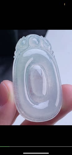 52-29.7-4.7mm,水润 冰底福贝   天然翡翠A货，yus6929-102