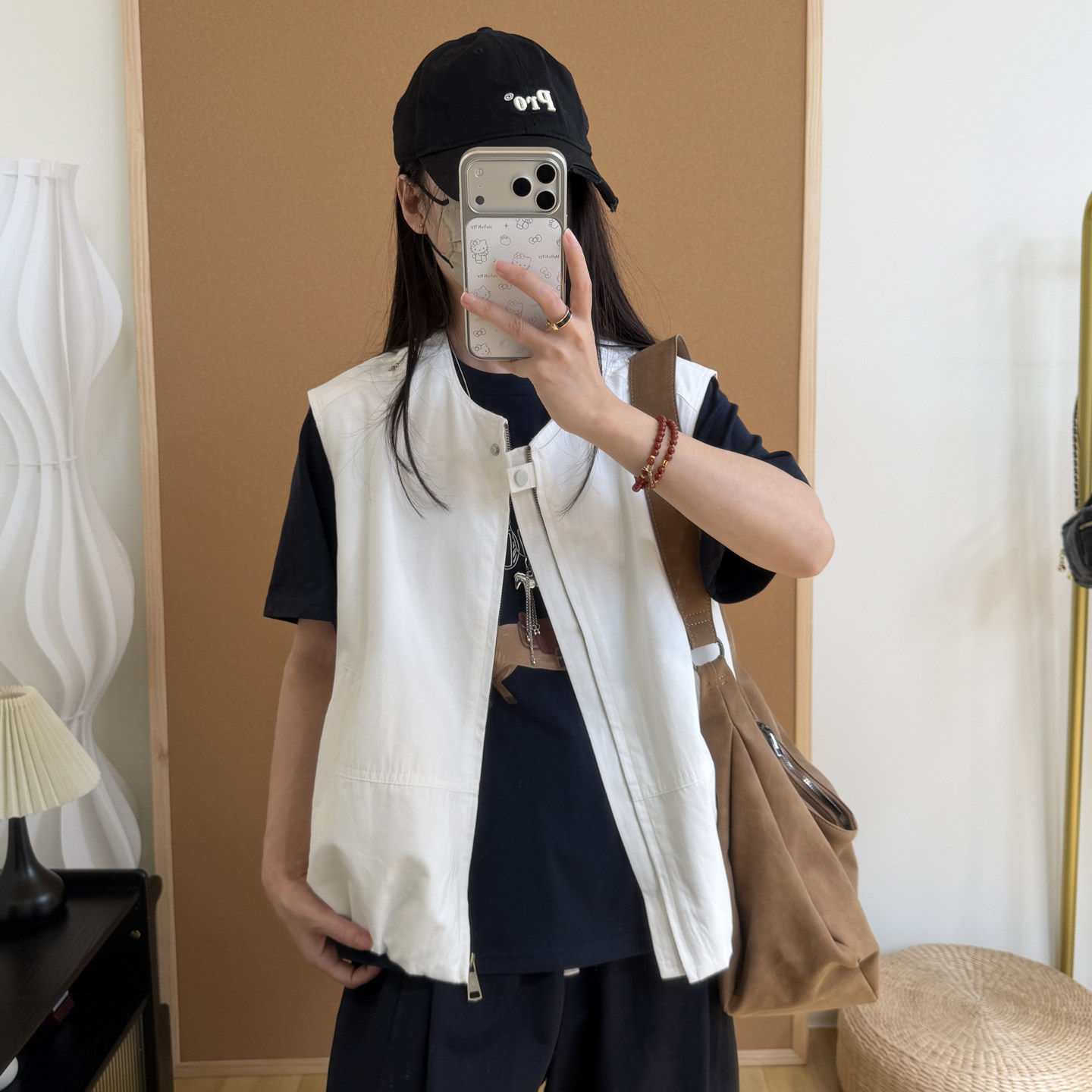 工装马甲外套女2026春夏新款全棉百搭叠穿宽松休闲无袖坎肩上衣潮