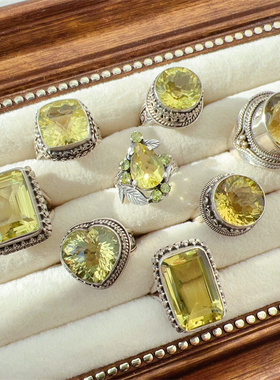 天然水晶925银复古手工截止进口