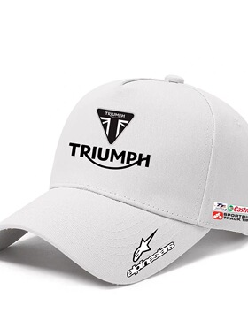 定制英国凯旋摩托车Triumph重机车户外骑行运动遮阳帽休闲鸭舌帽