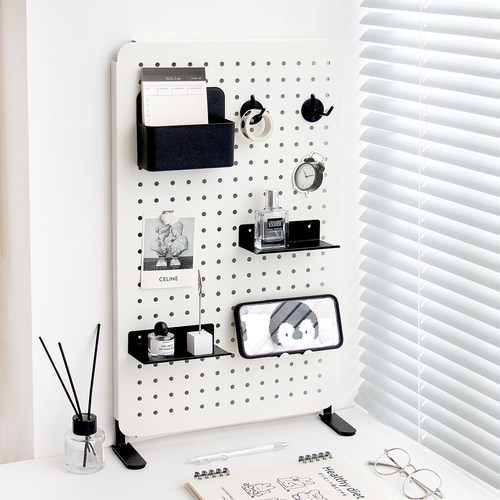 磁吸洞洞板桌面靠墙免打孔