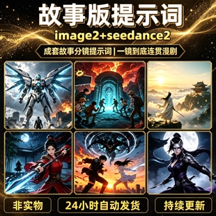 ai故事版调度提示词image2seedance2漫剧电商Tk带货视频LibTV教程