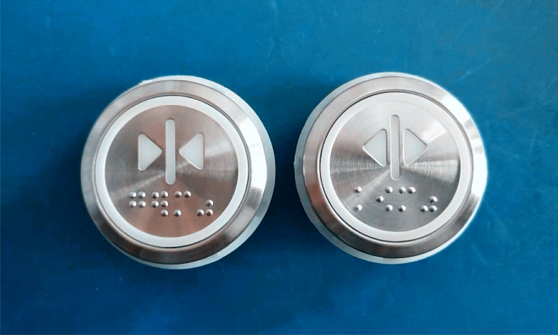 通力圆形盲文开关门按钮轿内按钮