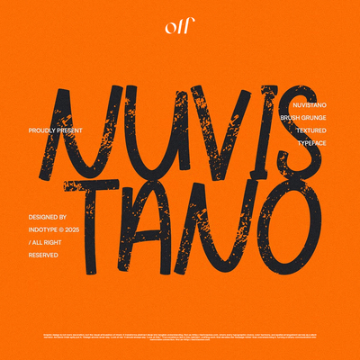 3SD3涂鸦笔触做旧肌理粗重字形街头朋克风破损质感展示PS英文字体