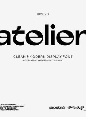 3SD3 简约高级复古时尚时装杂志婚礼艺术风格PROCREATE英文字体包