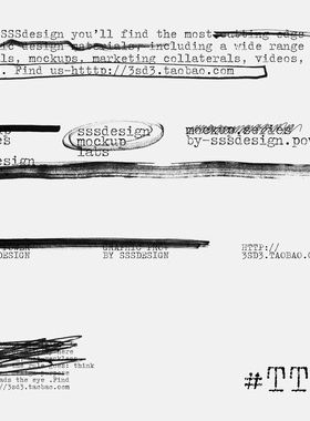 3SD3免费可商用复古做旧随性肌理质感笔触涂鸦手写英文PSAI字体包