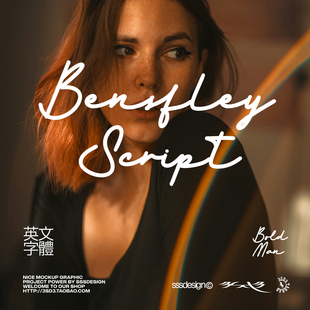 3SD3优雅连笔手写经典签名婚礼邀请函女性化优雅草书PS英文字体包