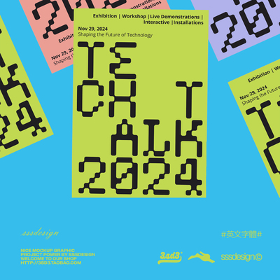 3SD3复古未来机械主义像素抽象游戏高级艺术不规则PSAI英文字体包