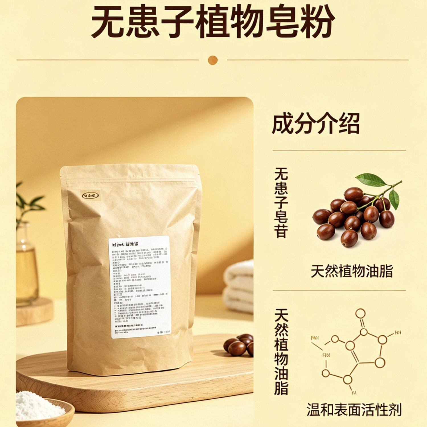 旷神愉植物皂粉无香精家用天然洗衣粉母婴宝宝贴身衣物温和去渍