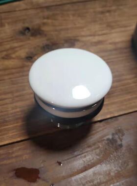 欧标下水器适用劳芬 唯宝 杜拉维特洗脸盆陶瓷弹跳下水白色 镀铬