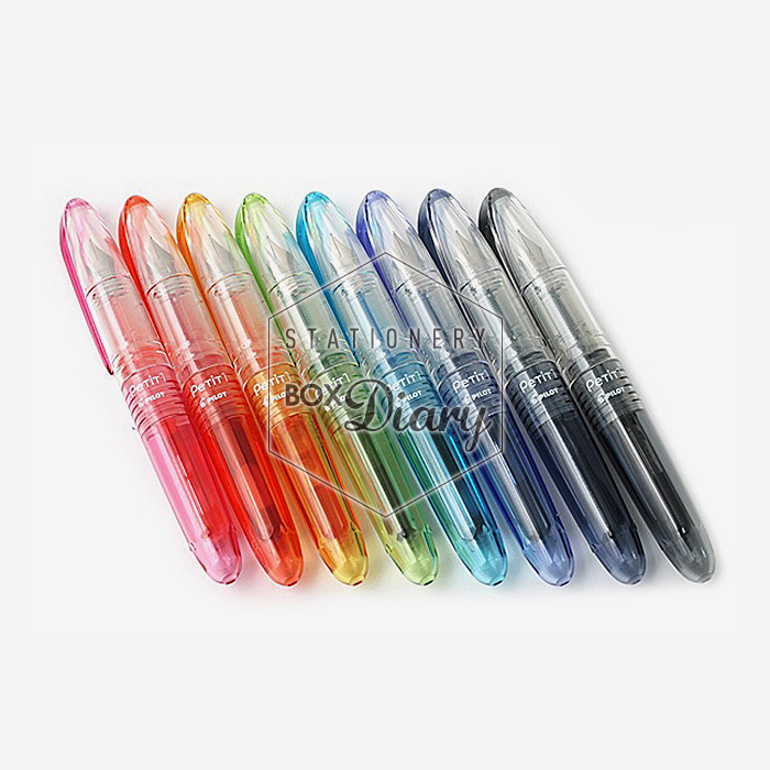 百乐日本墨胆8色小钢笔
