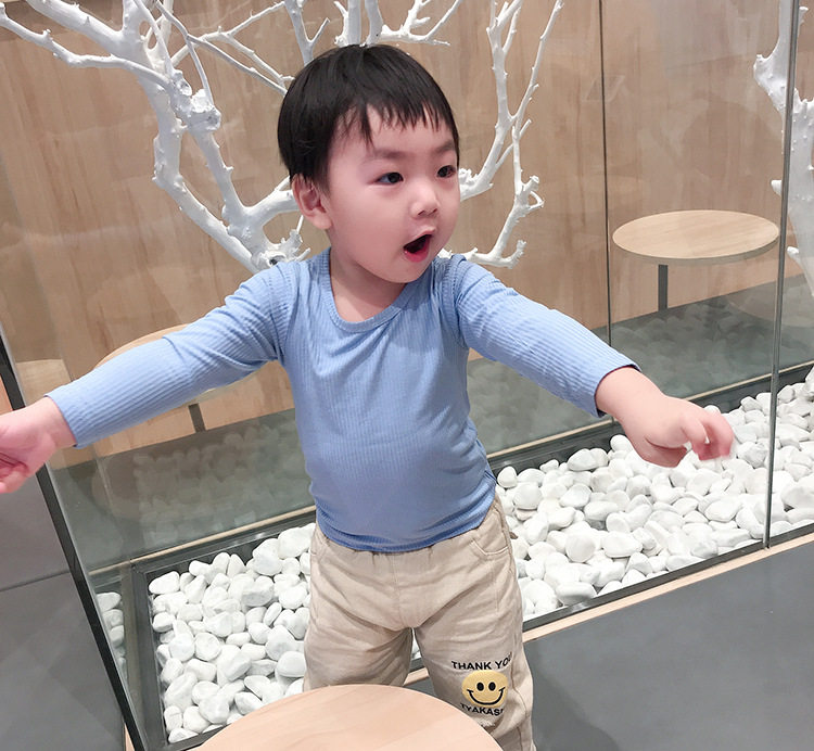 打底衫宝宝_女童秋衣上衣夏季内搭衫秋衣中长款长袖t恤秋舒适套头