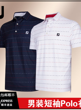 Footjoy男短袖T恤polo衫时尚休闲
