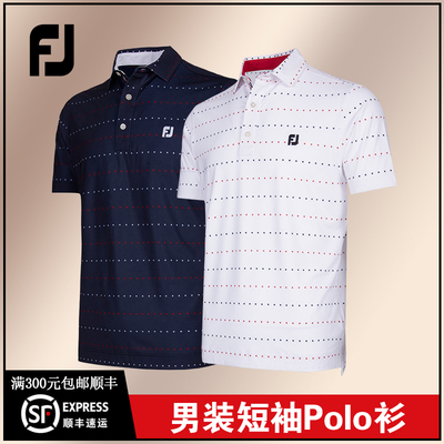 Footjoy男短袖T恤polo衫时尚休闲