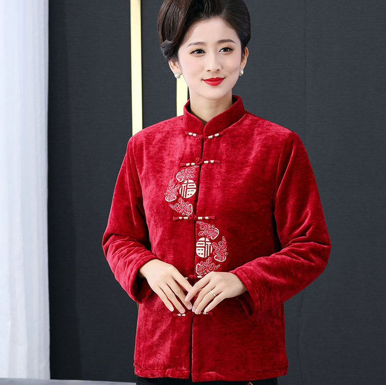 情侣装金婚中式外套爸妈唐装祝福