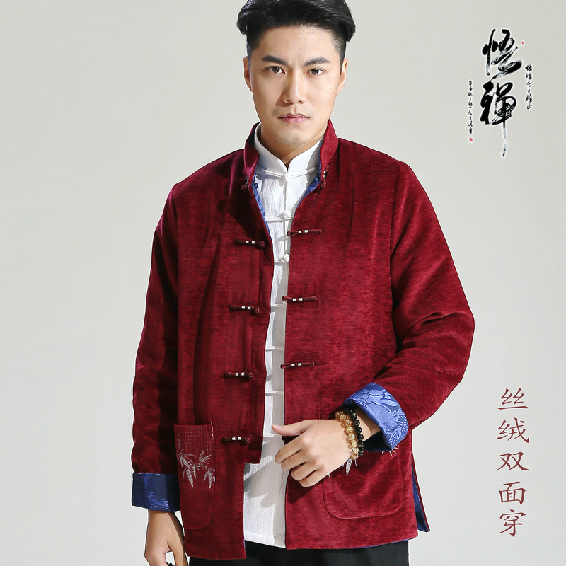 唐装汉服外套中老年爸爸爷爷装