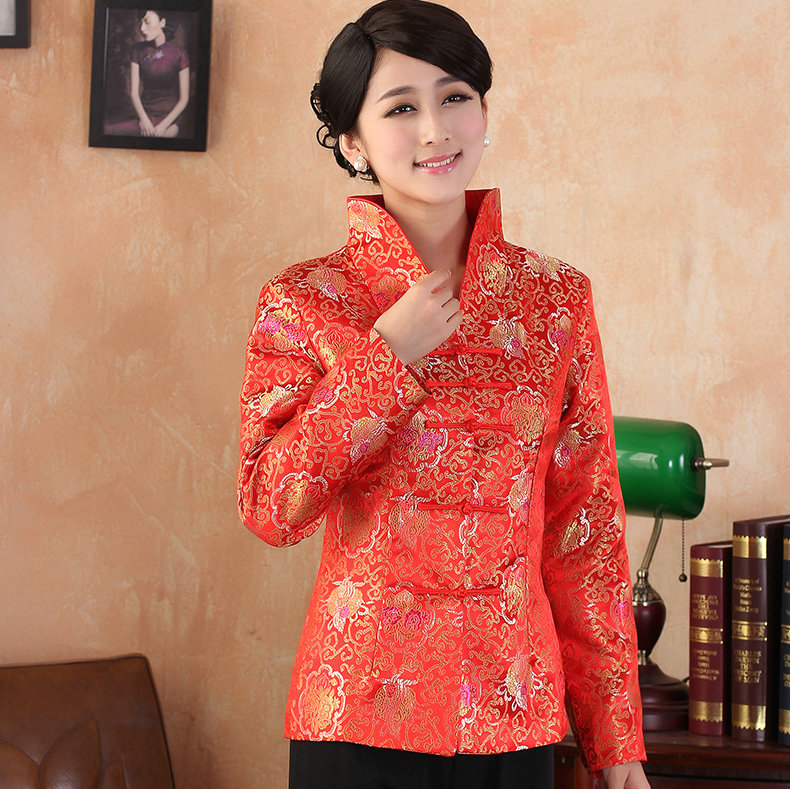 唐装春秋装工作服女旗袍上衣汉服